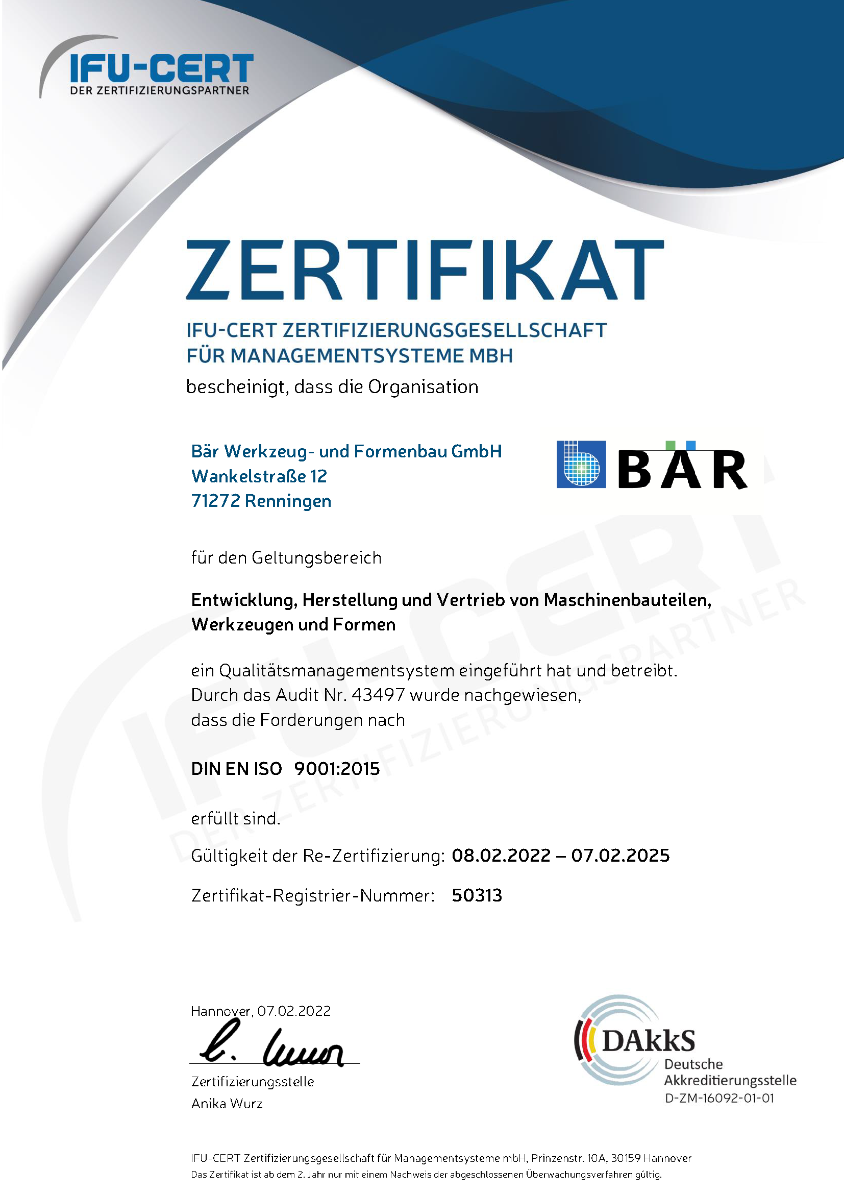 2019_ISO_9001_Zertifikat_Bär
